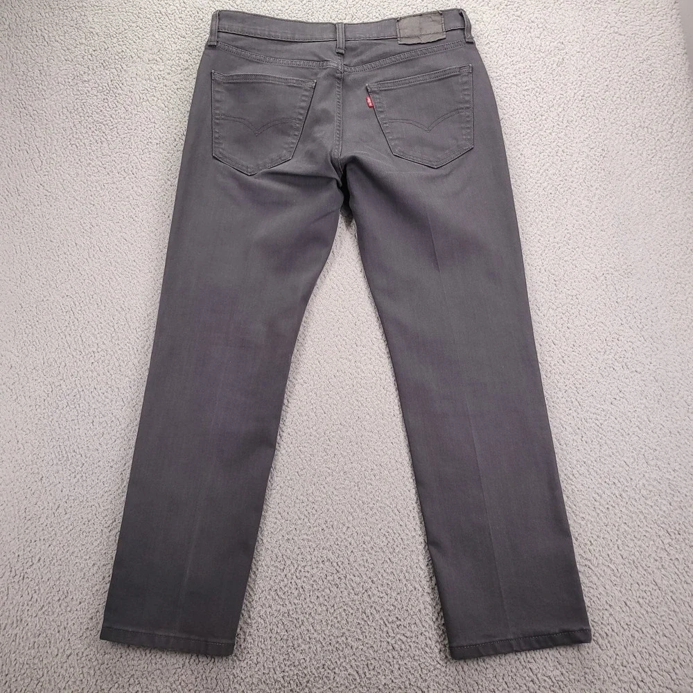 LEVIS 541 Jeans‎ Mens 33x29 (Tag 33x30) Athletic Taper Leg Gray Stretch Denim